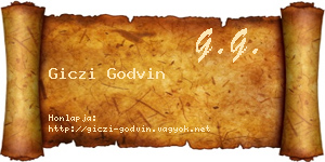 Giczi Godvin névjegykártya