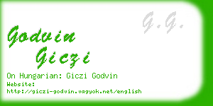 godvin giczi business card